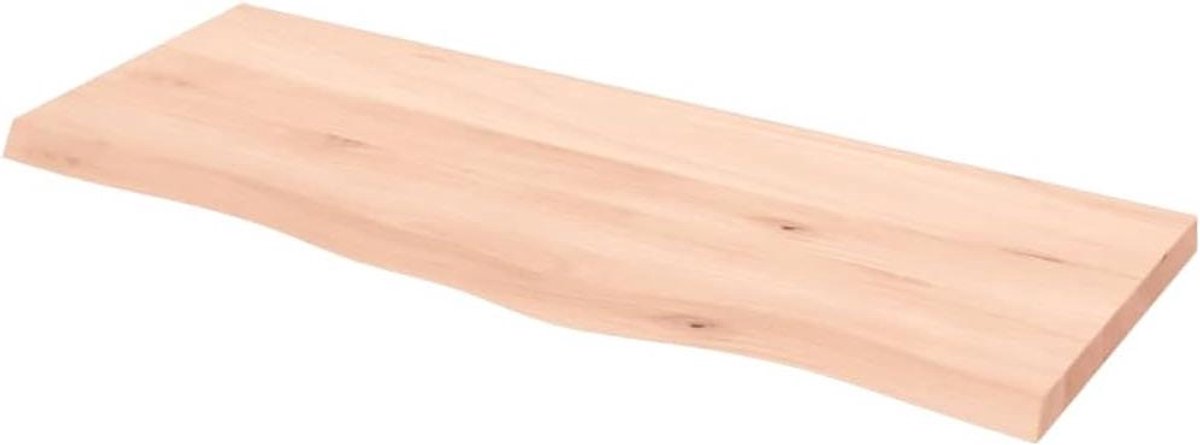 Tafelblad Massief Eikenhout - Vervangend Blad Hout - Tafel Opfrissen - Handgemaakt met Natuurlijke Rand