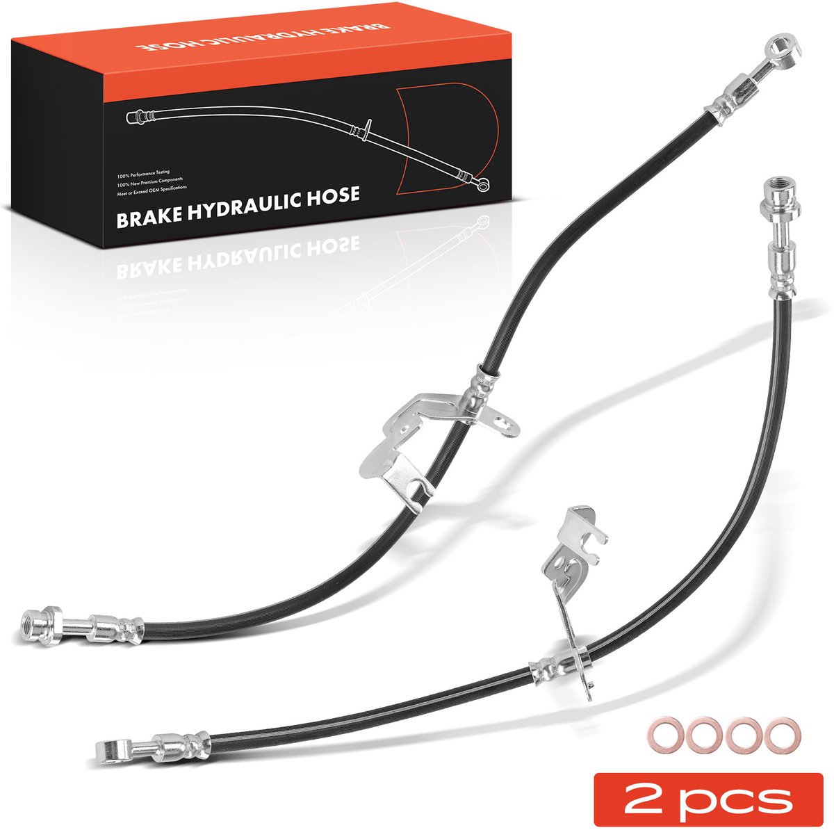 Frankberg 2x remslang voor links/rechts voor KIA Sorento II CRDi 4WD
