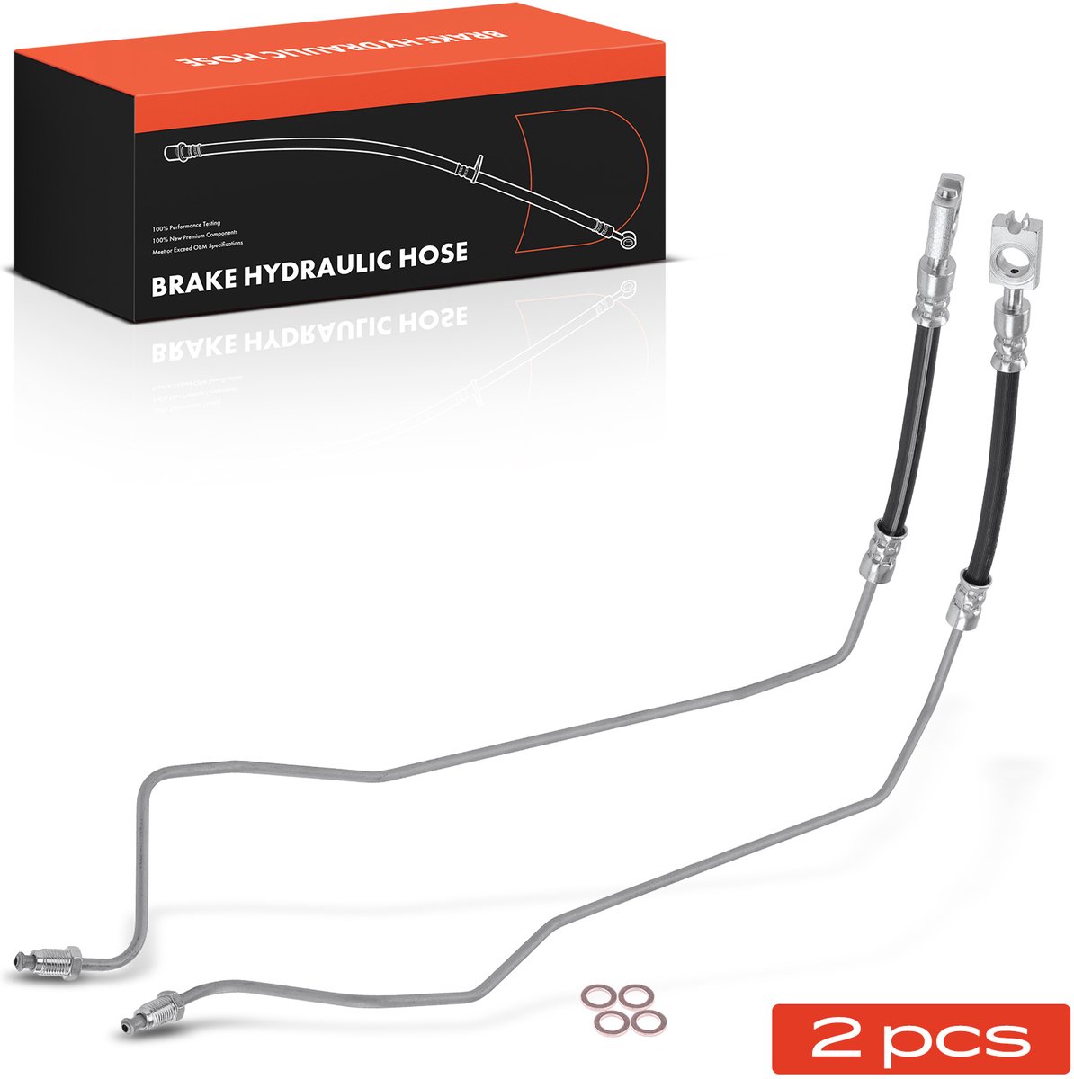 Frankberg 2x remslang achter links/rechts voor VW Passat 3B Audi