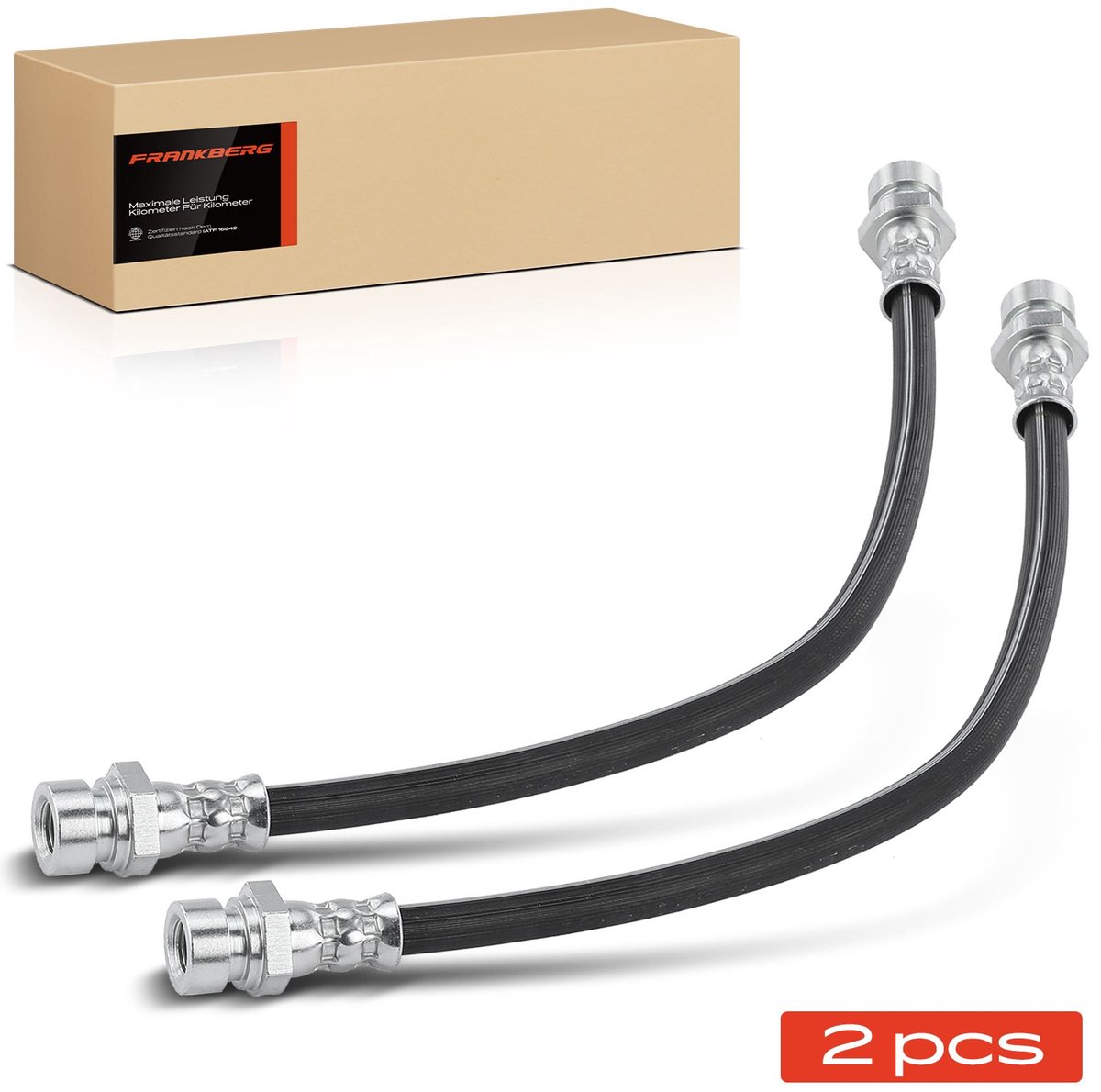 Frankberg 2x remslang achter voor KIA Rio II DC 1.4L 1.5L