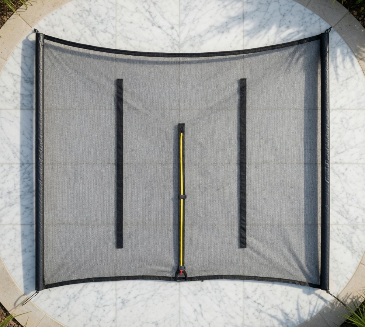 Premium Trampoline Veiligheidsnet voor Ronde Trampolines 1,2–4,9 m – Scheurbestendig PE Vervangingsnet met Rits & Veiligheidsgesp, UV- en Weerbestendig, Kindveilig Tuinnet – medahomestore