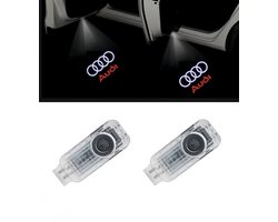 Audi LED Deurverlichting Logo - 2 Stuks - 4 Ringen Projectie - Instapverlichting Plug & Play - Geschikt voor A3, A4, A6, Q3, Q5, Q7