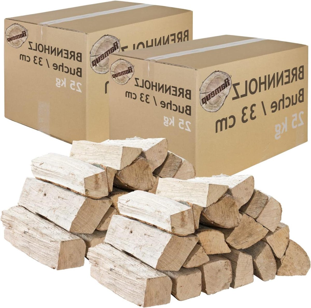Houtblokken Beuken - Haardhout Ovenhout - Open Haard Stoken - Natuurlijk Gedroogd - 50 kg - Niet gespecificeerd