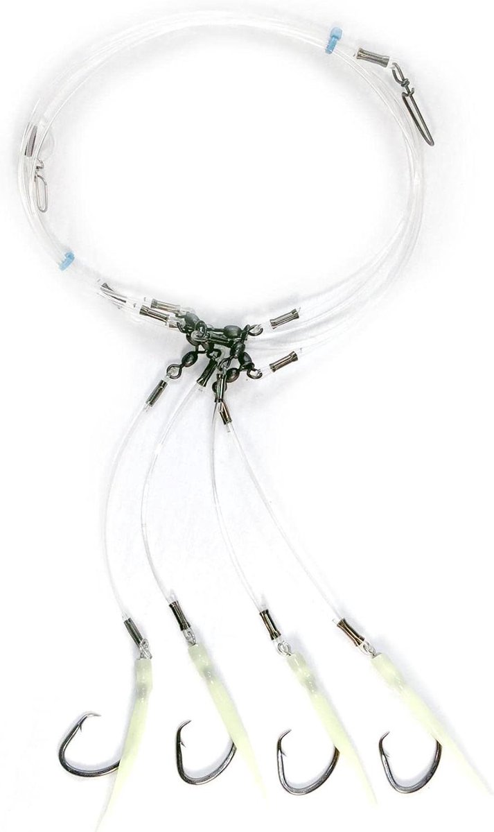 Deep Drop Rigs - Vis Haken - Diepzee Vissen - Geïntegreerde Glow Sleeve - Maat 10/0 - Niet gespecificeerd