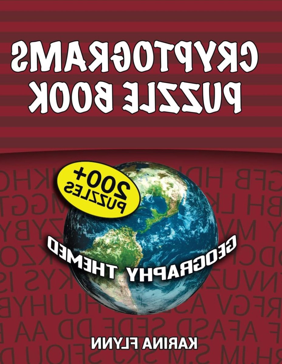 Cryptogram Puzzelboek - Cijferpuzzels Raadsels - Hersenen Trainen - Met Geografie Feiten - 100 Pagina's - Niet Gespecificeerd