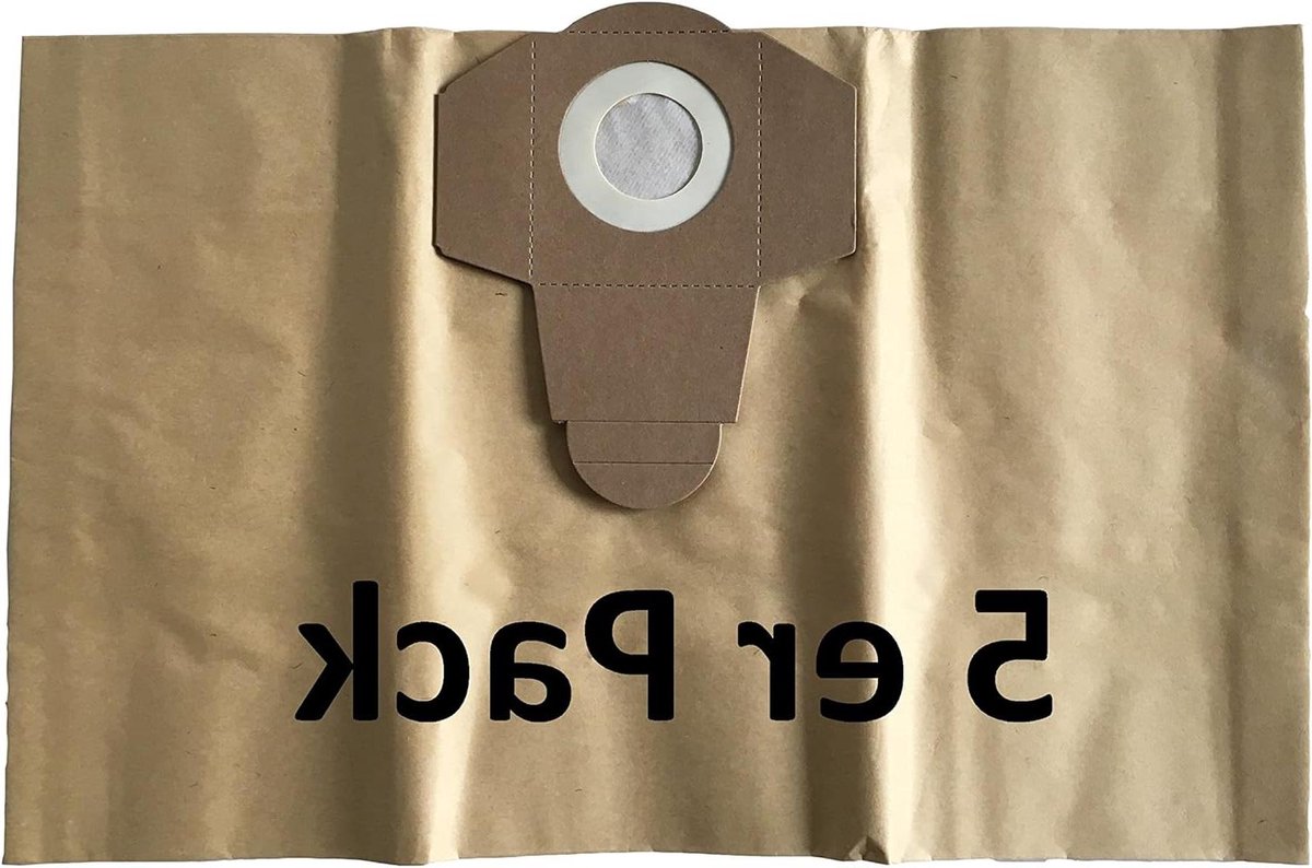 Stofzuigerzakken - Vuilzakken Stofzuiger - Stofzuigen Huis - Voor Natte Zuiger - 5 Stuks 20L - Bruin