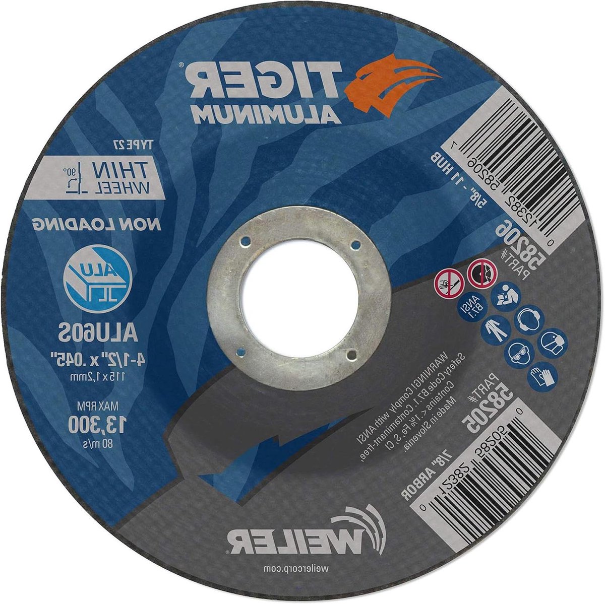 Doorslijpschijf Aluminium - Metaal Slijpen - Metaal Snel Doorslijpen - Speciaal Voor Aluminium - 25 Stuks 114mm - Grijs