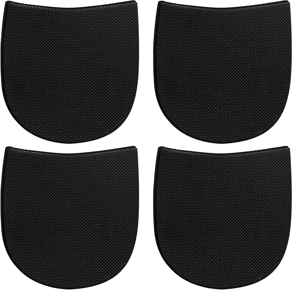 4 Stuks Rubber Schoenreparatie Accessoires - Antislip Hielvervanging Pads voor Boot en Schoenbescherming