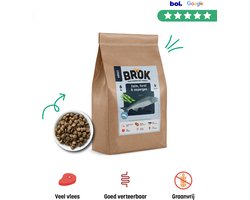 BROK Hondenvoer – Zalm, Forel & Asperges – 6kg Graanvrij – Voor Volwassen Honden – Hondenbrokken Met Veel Vlees, Licht Verteerbaar & Gezond