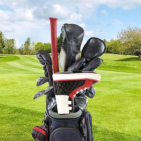 Luxe Golf Putter Hoofdkap van PU Leer, Bescherming voor Putter Clubs, Geschikt voor Alle Merken, Grappig Schoenontwerp, Ideaal voor Golfliefhebbers van Luxe — afbeelding 5