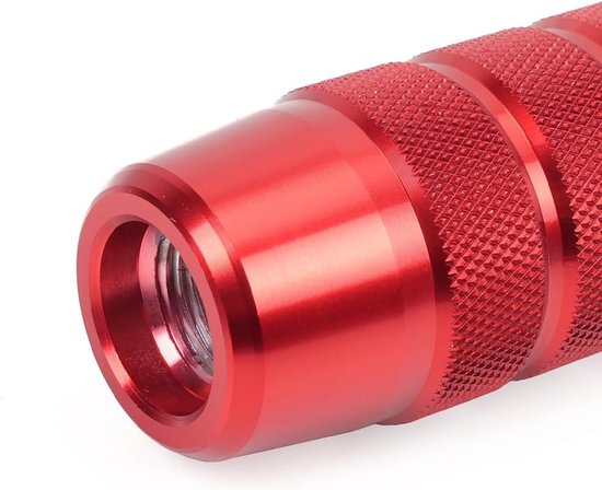 Versnellingspookknop Auto - Schakelknop Universeel - Auto Interieur Upgraden - Aluminiumlegering Materiaal - 3 Adapters 8 10 12mm - Rood — afbeelding 4