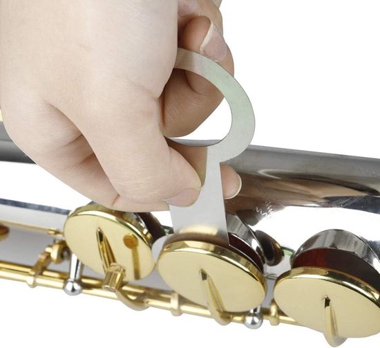 Saxofoon Reparatie Kit - Bladmuziek Gereedschap - Saxofoon Onderhoud - 8 Delige Set - 15 cm - Zilver van Merkloos — afbeelding 3