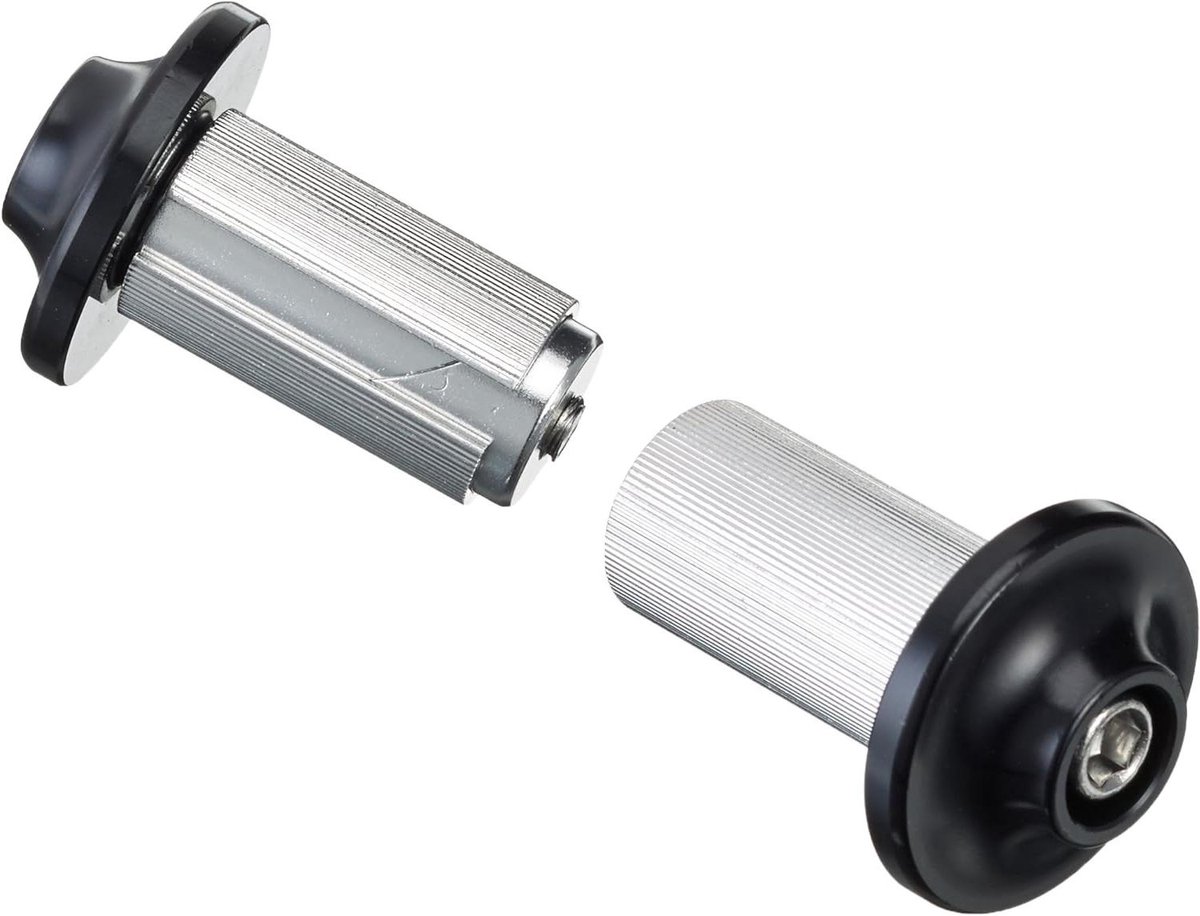 Stuursluiting Aluminium - Handvat Stoppen - Fiets Veiligheid - Schroefbaar Model - 15 mm Clamp - Zwart