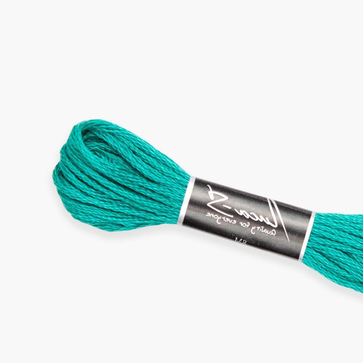 Borduurgaren Katoen - Flos Garen - Kruissteek Borduren - 100% Gizeh Katoen - 8 meter 6 strengen - Blauwgroen