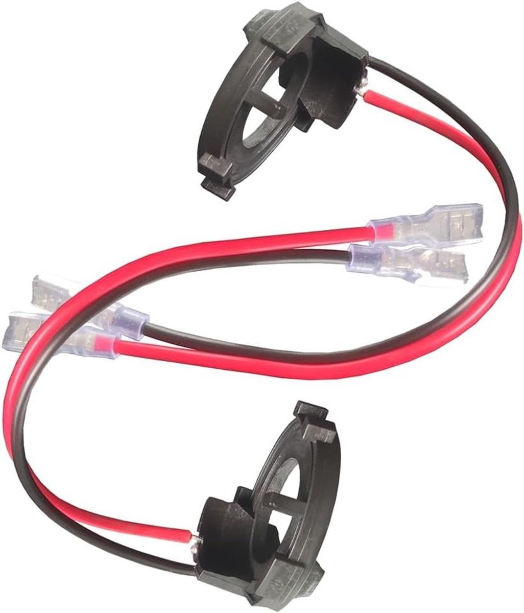 LED Koplamp Base - Adapter Clips Houder - Koplampen Monteren - Hittebestendig Kunststof - 6cm x 6cm x 5cm - Zwart