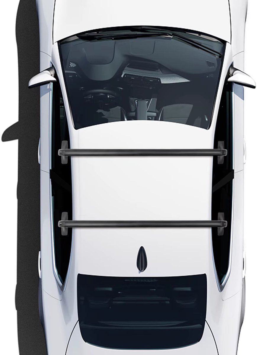 Dakdragers Auto - Imperiaal Aluminium - Bagage Vervoeren - Universele Pasvorm - 75 kg Laadvermogen - Zwart – foto 4
