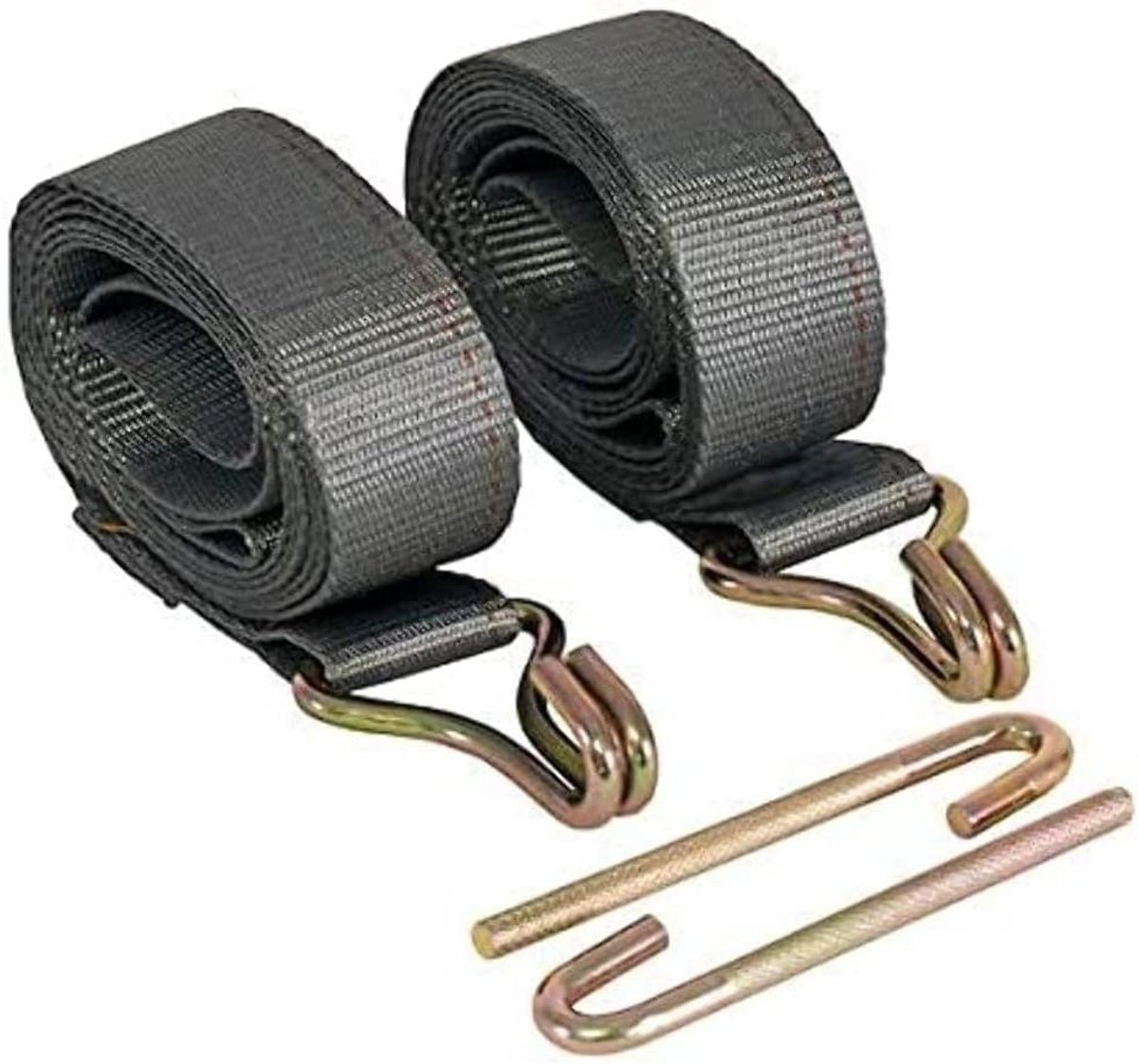 Spanband Rack - Ladder Rack Strap - Lading Zekeren - Roestvrij Staal - 213 cm - Zilver