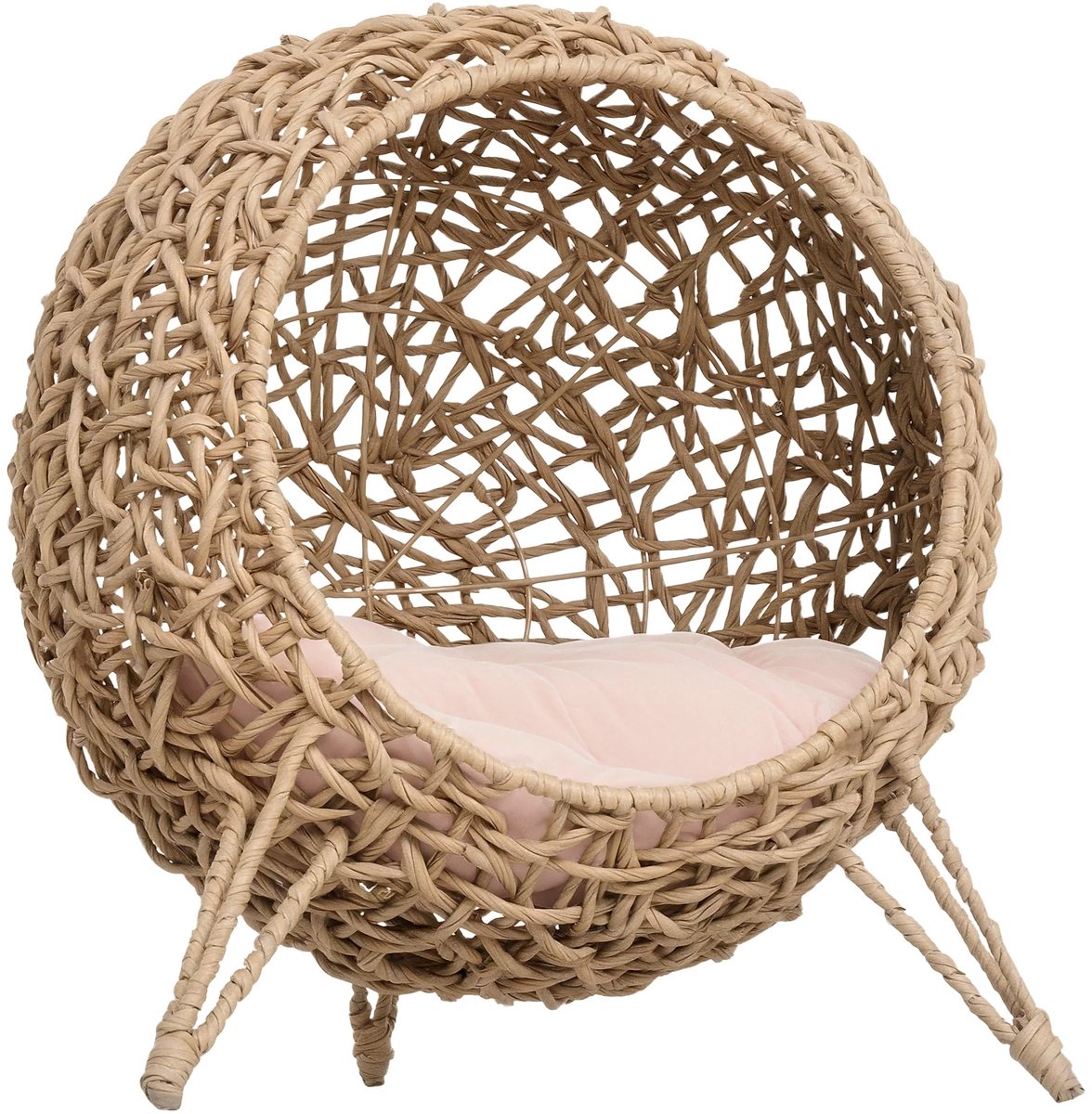 Naiz® - Kattenmand - Rotan - Met kussen - 52 x 58 cm - Comfortabel