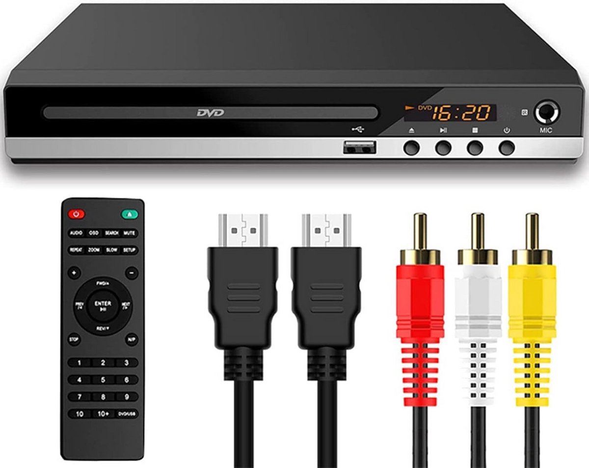 DVD Speler met HDMI - Blu Ray Spelers - Externe DVVD Speler - Zwart kijkplezier
