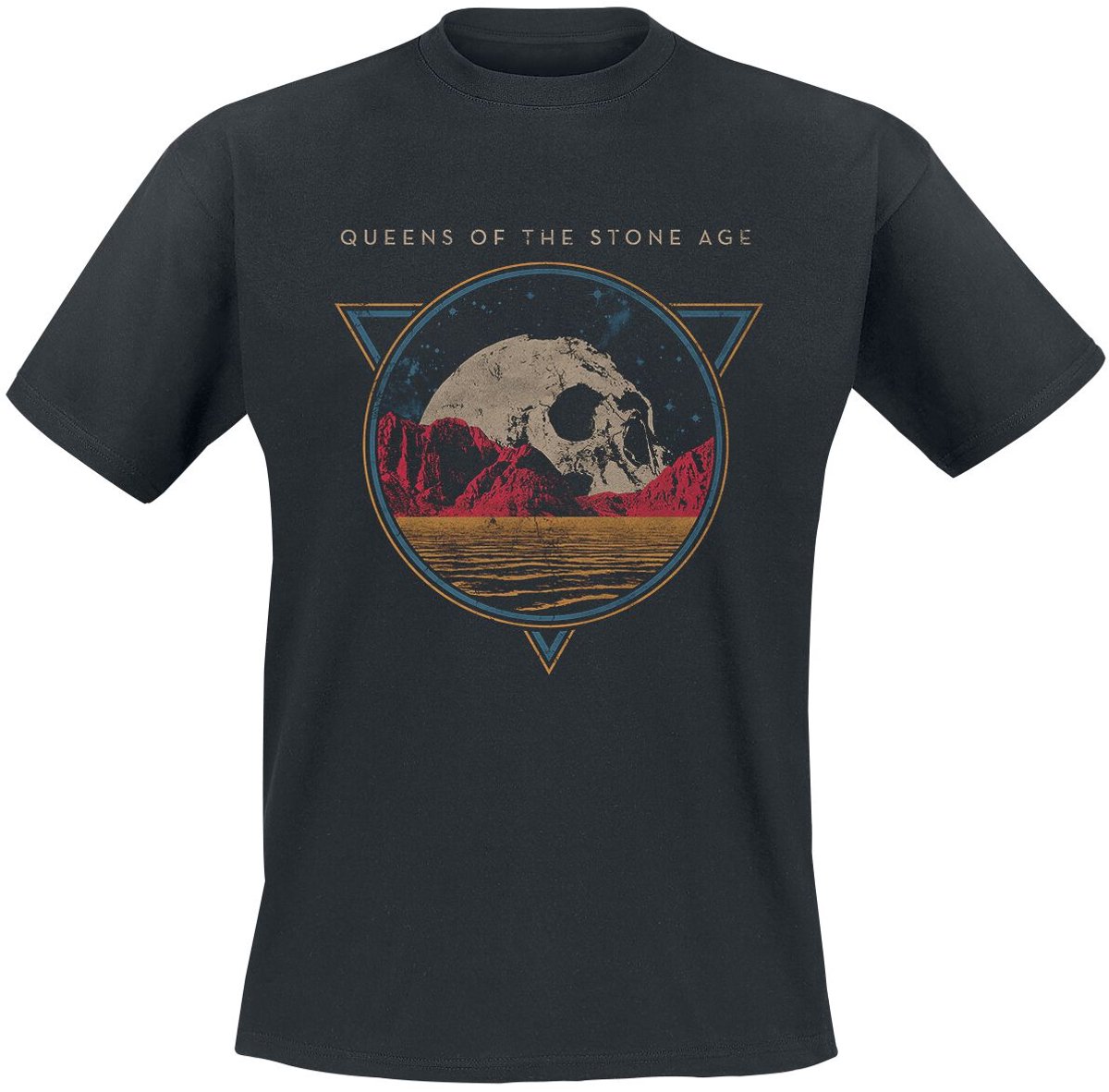 Queens Of The Stone Age Planet Skull Heren T-shirt - zwart - 4XL