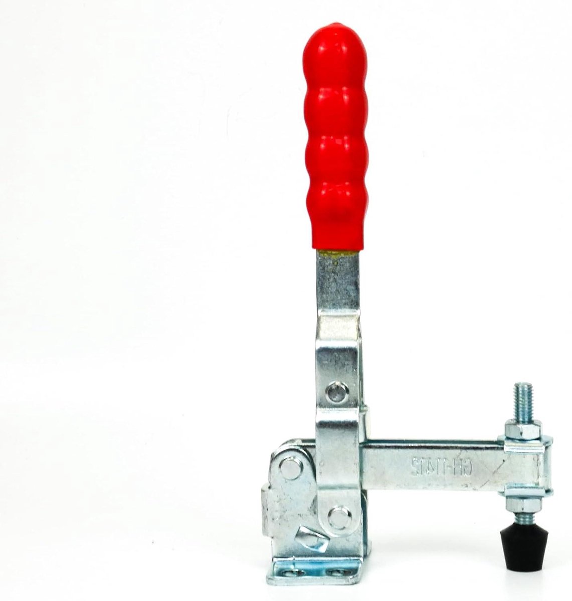 Verticale Kniehebelspanner - Snelspanklem Industriel - Werkstukken Opspannen - 200 kg Klemkracht - M8 Spindel - Rood