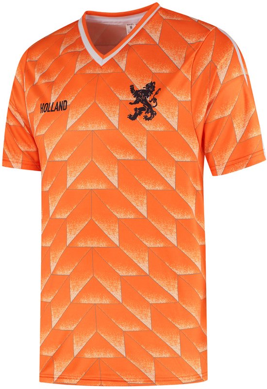 Maillot de football Championnat d'Europe 88 - Nederlands Elftal - Maillot Oranje - Maillots de football Enfants - Garçons et Filles - T-shirts de sport - Adultes - Hommes et femmes-L