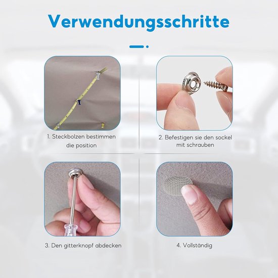 Reparatieset Dakhemel - Autodak Klinknagels - Auto Interieur Repareren - Speciale Coating - 65 Stuks - Grijs van Merkloos — afbeelding 2