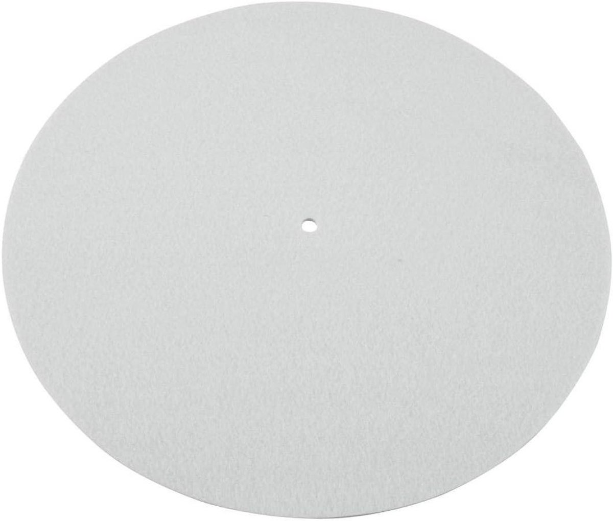 Slipmat - Platenspeler Mat - Muziek Draaien - Antistatisch - 1 stuk - Wit