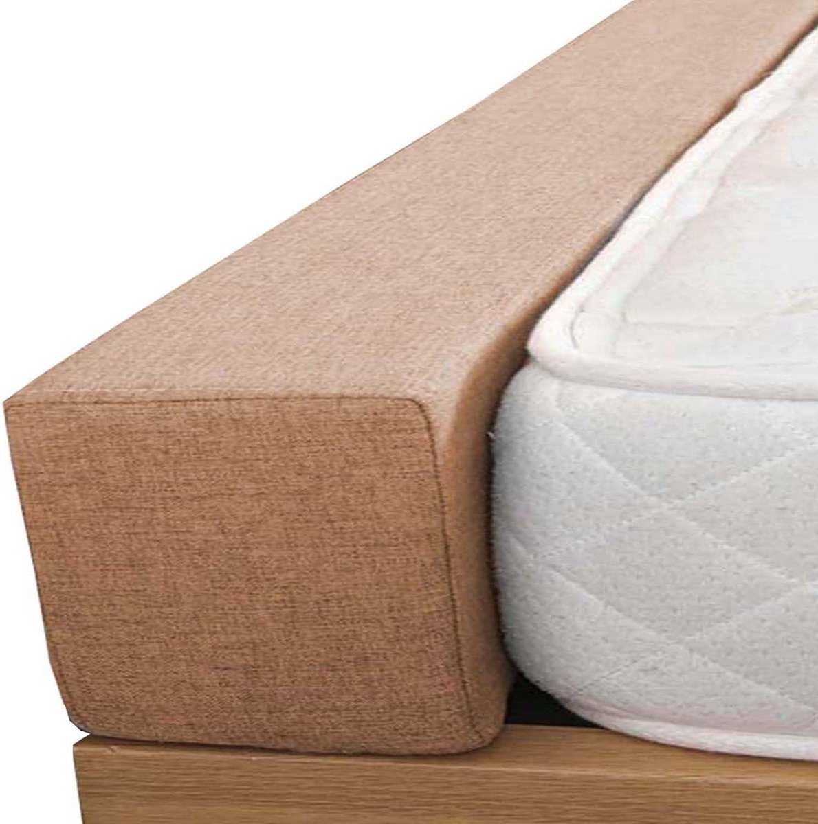Bed Gap Filler - Matras Naad Vuller - Bed Kieren Dichten - 45D Traagschuim Vulling - 200x5x10cm - Grijs