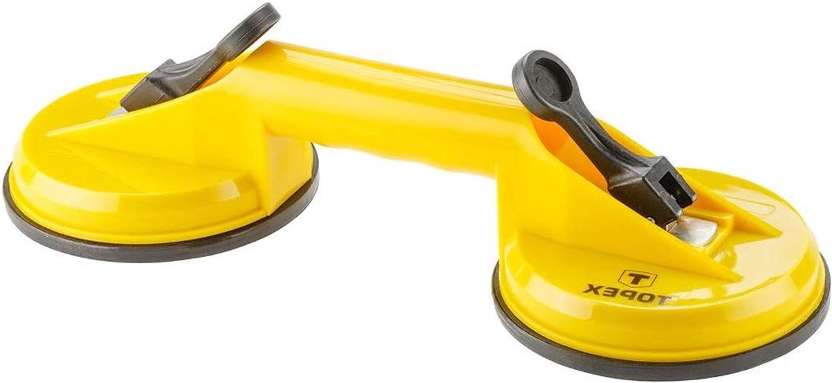 Zuignap Dubbel - Glaslifter Zuighouder - Platen Verplaatsen - Hoge Draaglast - 12 cm Diameter - Zwart