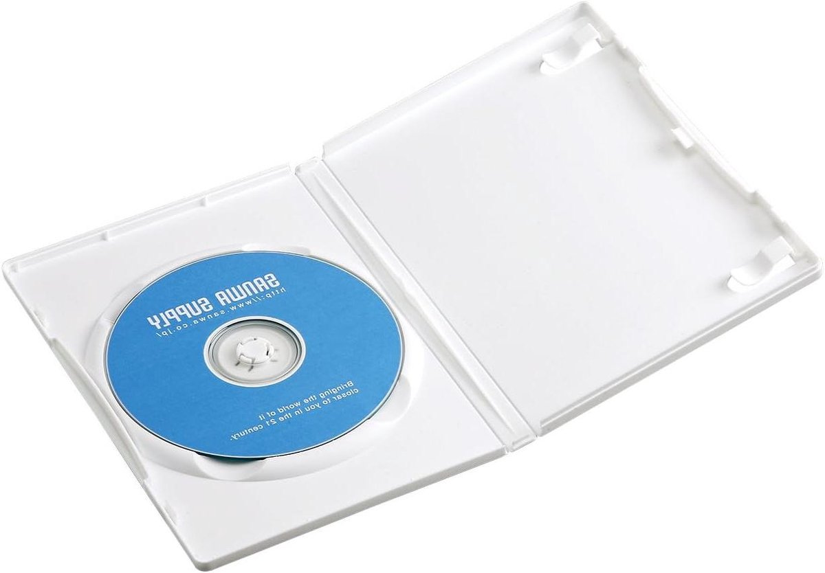 DVD Opbergdoos - DVD Opslag - Media Organiseren - Voor 1 DVD - 19.1 cm - Wit