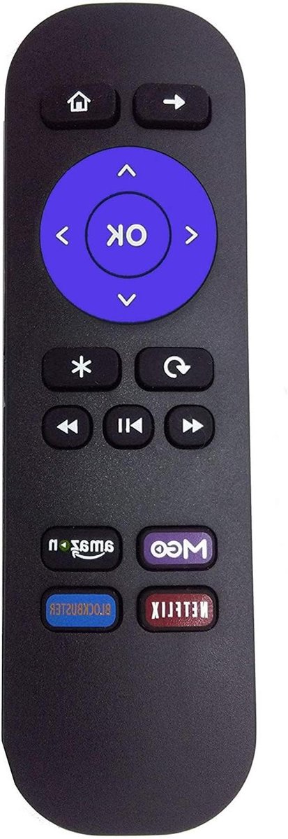 Afstandsbediening Roku - Roku Controller - TV Bediening - Geen Programmering - 10 Meter Bereik - Zwart