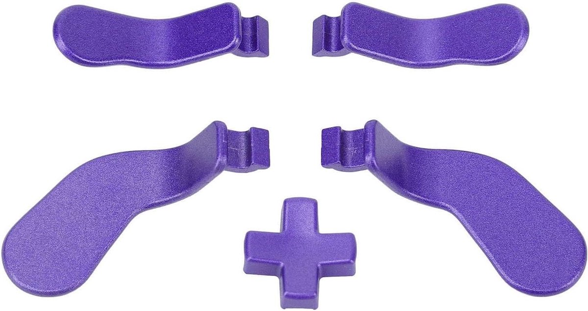 Controller Paddles en D-Pad - Game Controller Onderdelen - Controller Aanpassen - Roestvrij Staal - 4 Stuks - Donkerpaars
