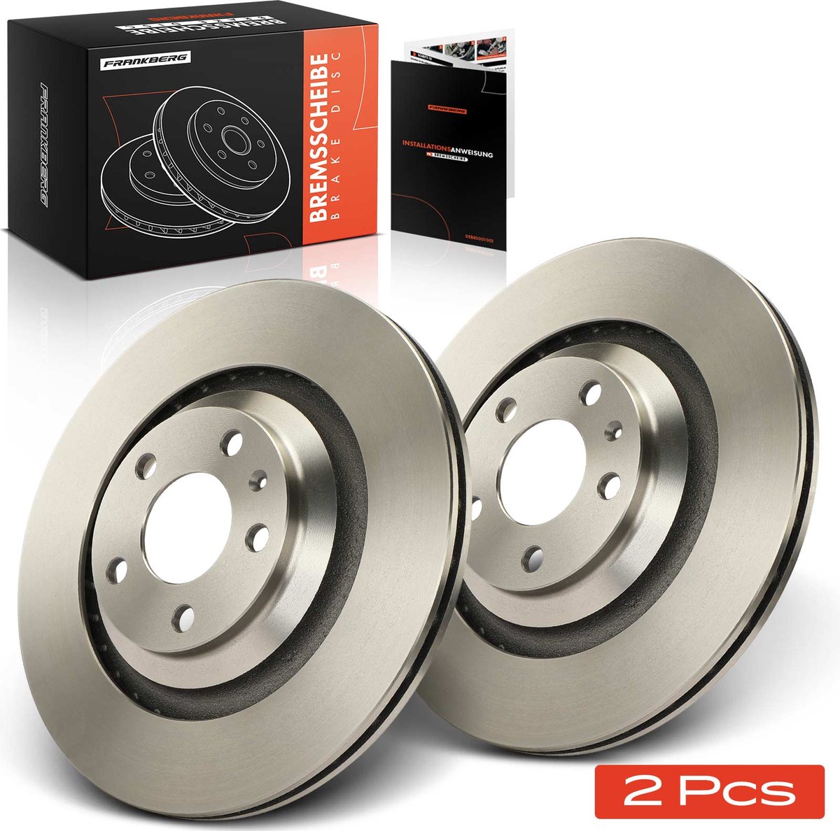 Frankberg 2x Remschijven Achteras voor Audi A6 Avant 4F2 4F5
