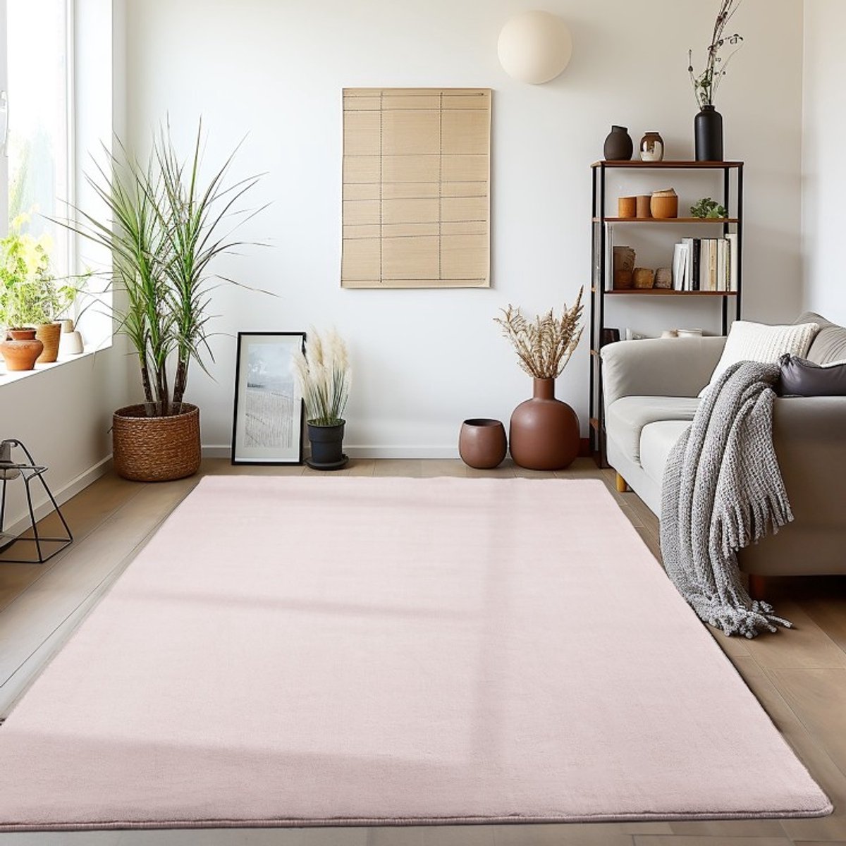 TapisTrend Designer tapijt Roze 120x170 cm Binnenkleed, voor de woonkamer, comfortabel, slijtvast en duurzaam, bohemian stijl