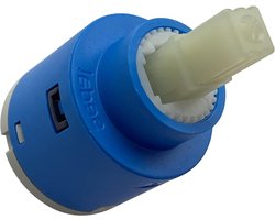 Kraan Cartridge Vervanging - Keramische Schijf - Lekkende Kranen Repareren - 500.000 Levenscycli - 35 mm - Blauw