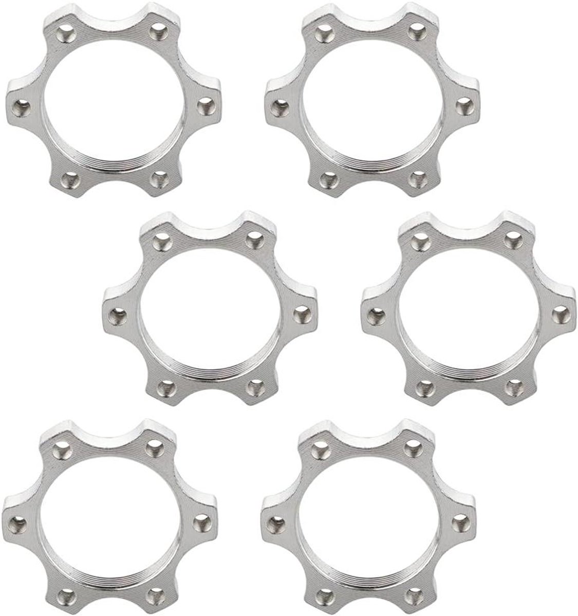 Fiets Freewheel Hubs - Schroefdraad Rotor Adapter - Remmen Monteren - 6 Bout Bevestiging - 44 mm Gatafstand - Aluminium