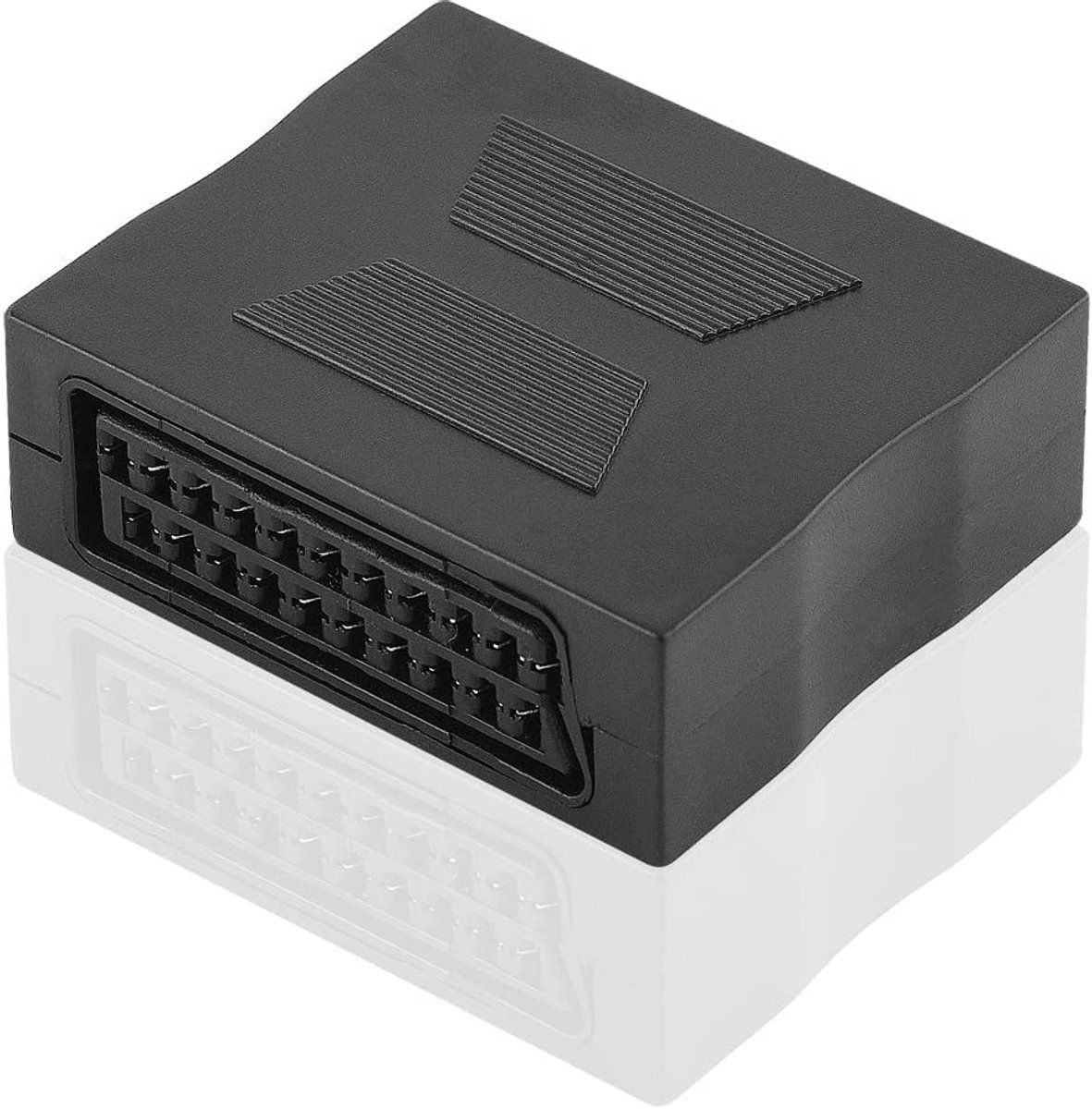 Scart Adapter - Scart Kabel - Audio Video Verbinding - Compact 5 cm - 5 cm - Zwart