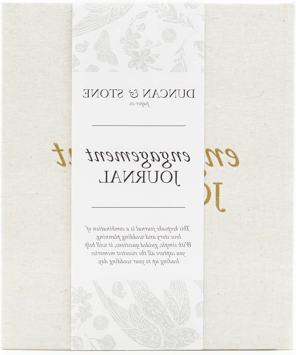 Engagement Journal - Verloving Dagboek - Bruiloft Planning - Linnen Hardcover - Letter Formaat - Ivoor