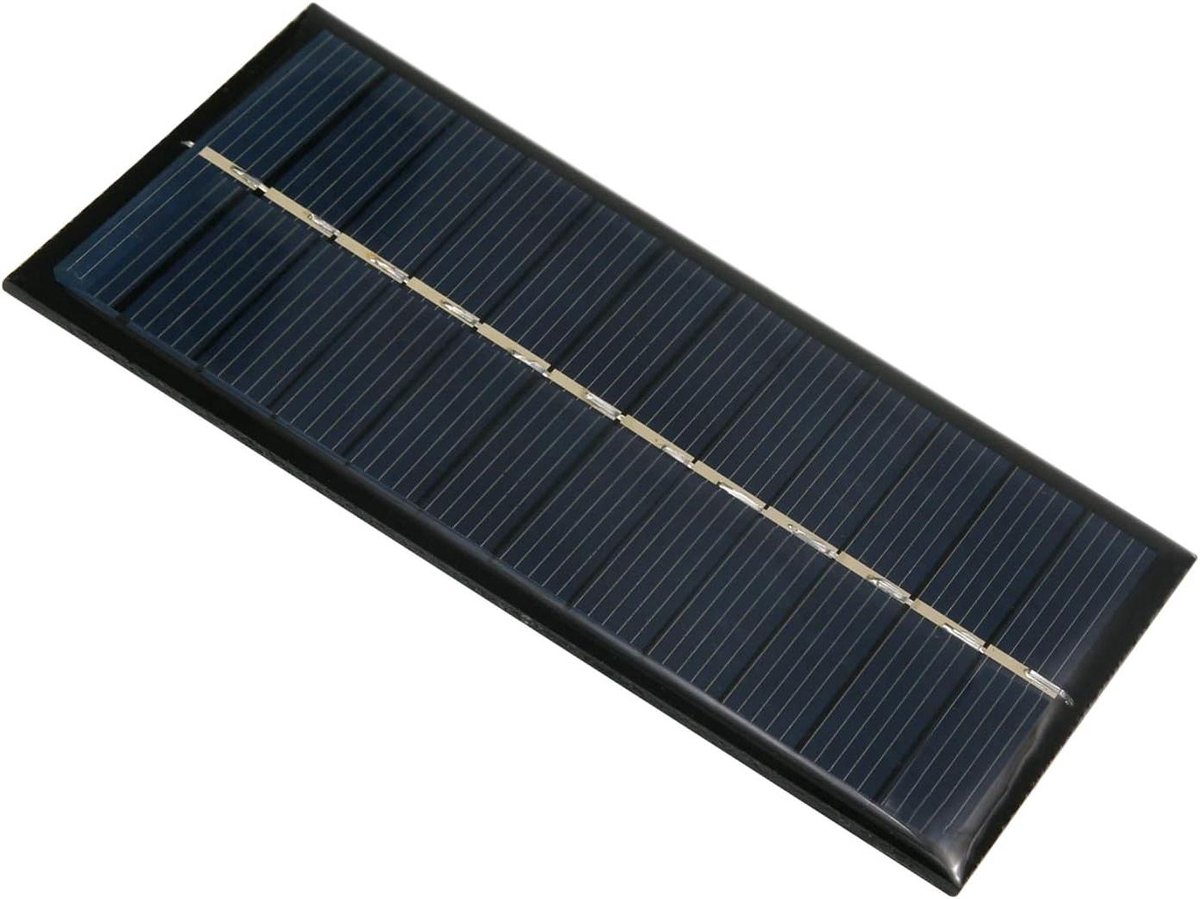 Zonnepaneel Module - Mini Zonnepaneel Epoxy - DIY Energie Conversie - Hoge Conversiesnelheid - 110mm x 60mm - Zwart