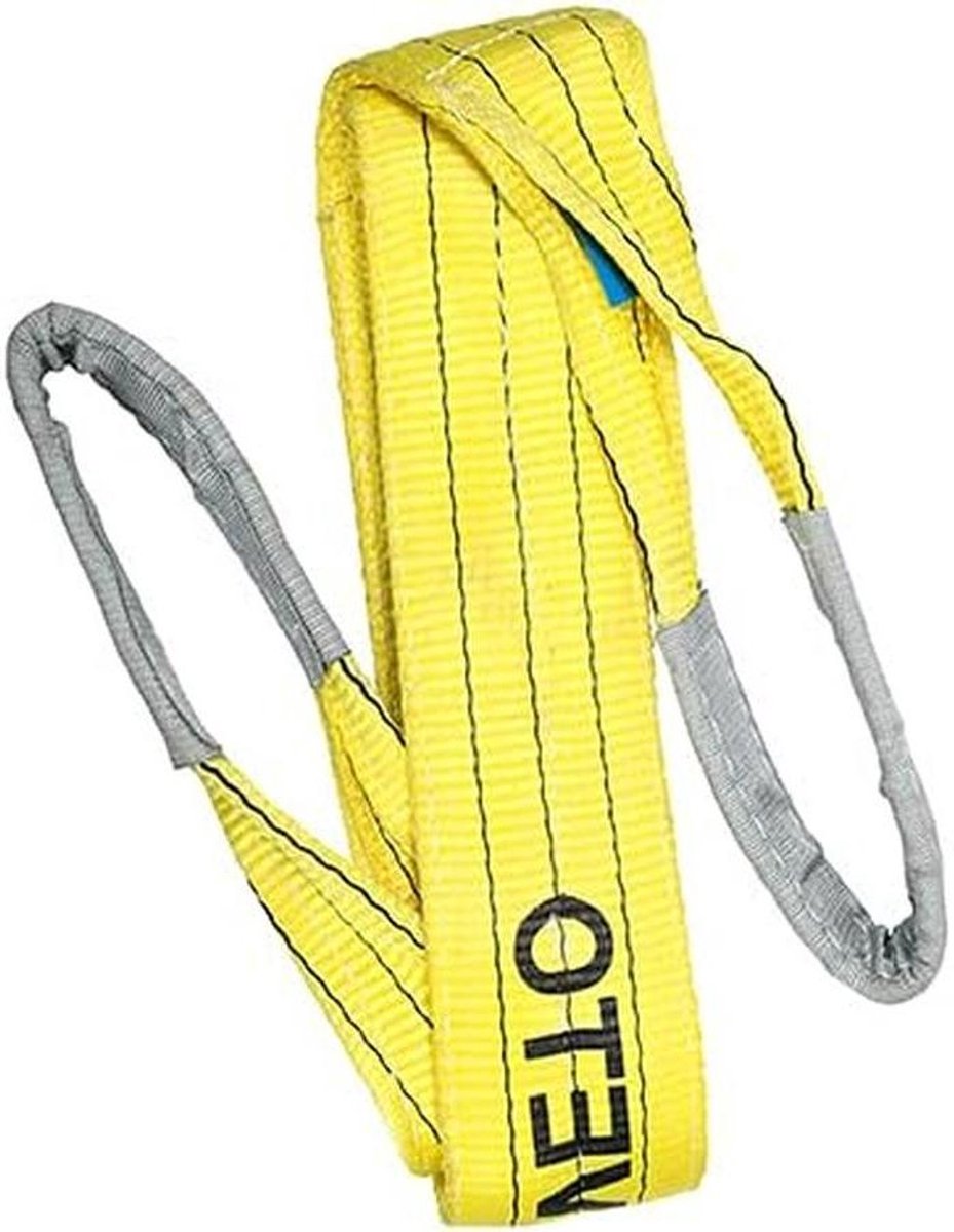 Tilband - Hefband Polyester - Zwaar Lasten Verplaatsen - Veilige Werkbelasting 3000kg - 3m x 90mm - Geel