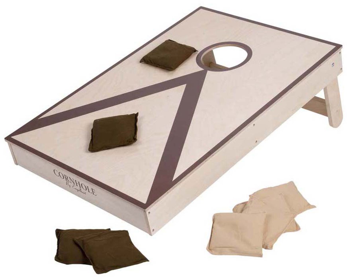Cornhole – Enkel Bord – 90 x 60 cm – Pine/Birchwood – Inclusief 2 x 4 Zakjes – Outdoor Gooispel & Behendigheidsspel – Engelhart — afbeelding 11