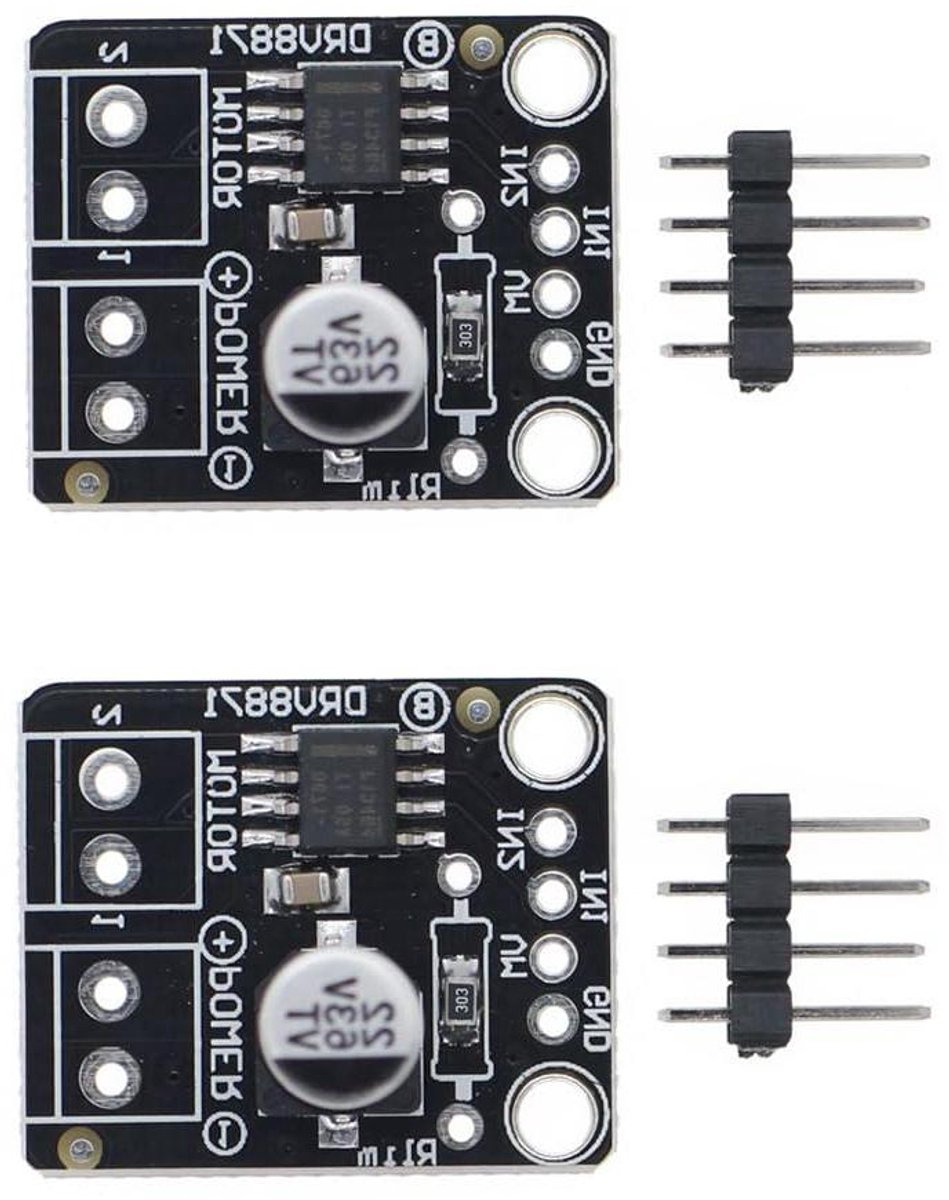 DC Motor Drive Module - H-Bridge Driver - Motor Control - Overcurrent Protection - 6.5V-45V - Green
