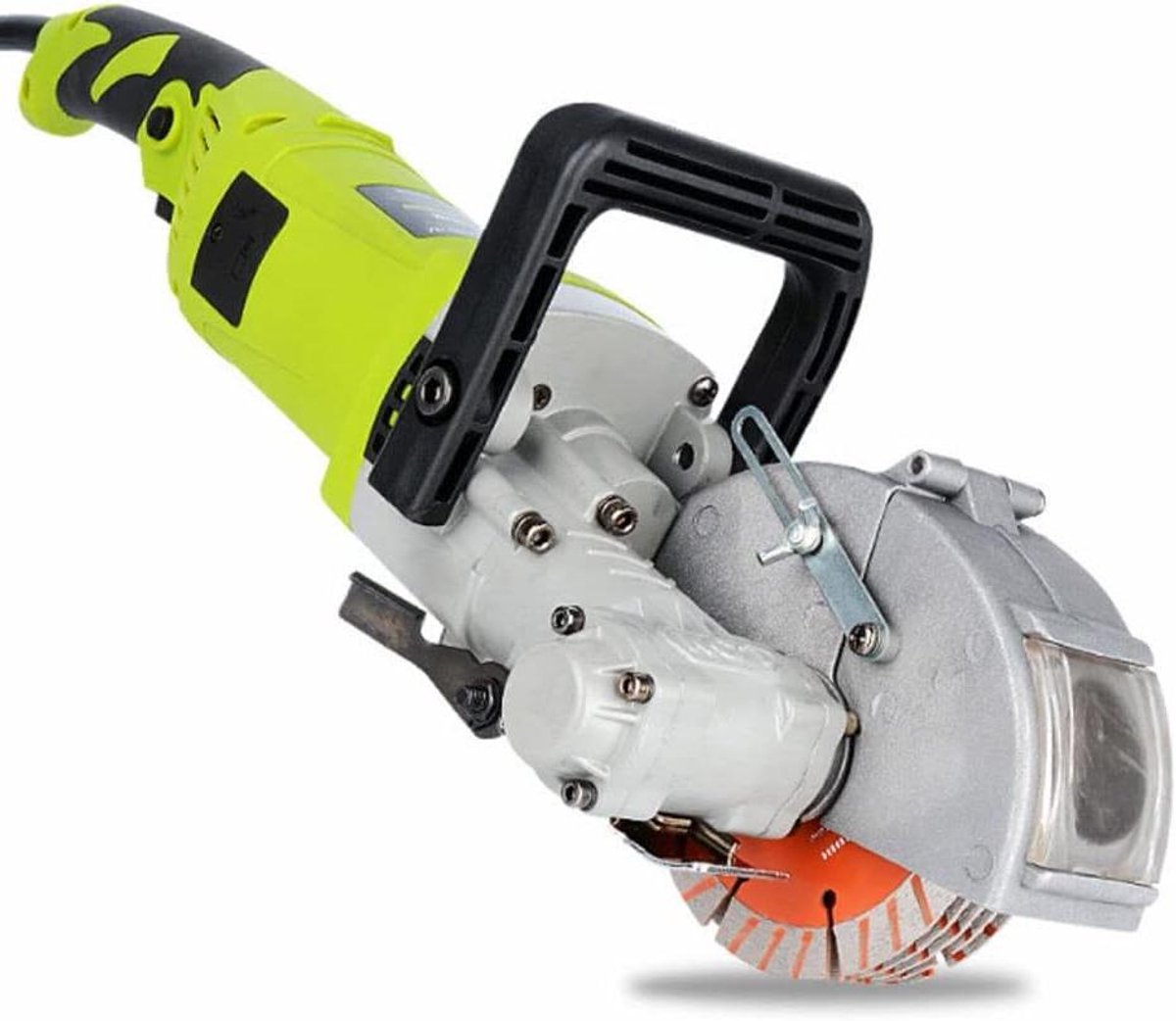 Elektrische Sleuffrees - Muurgroeffrees Machine - Muren Frezen - Stofreducerend Waterkoeling - 35 mm Diepte - Groen