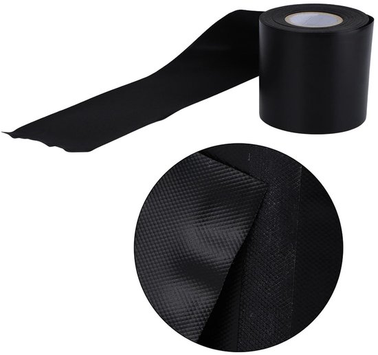 1-roll PVC isolatietape voor leidingen, zwart, 60mm x 11.5m, ideaal voor airconditioning en elektrische toepassingen — afbeelding 5