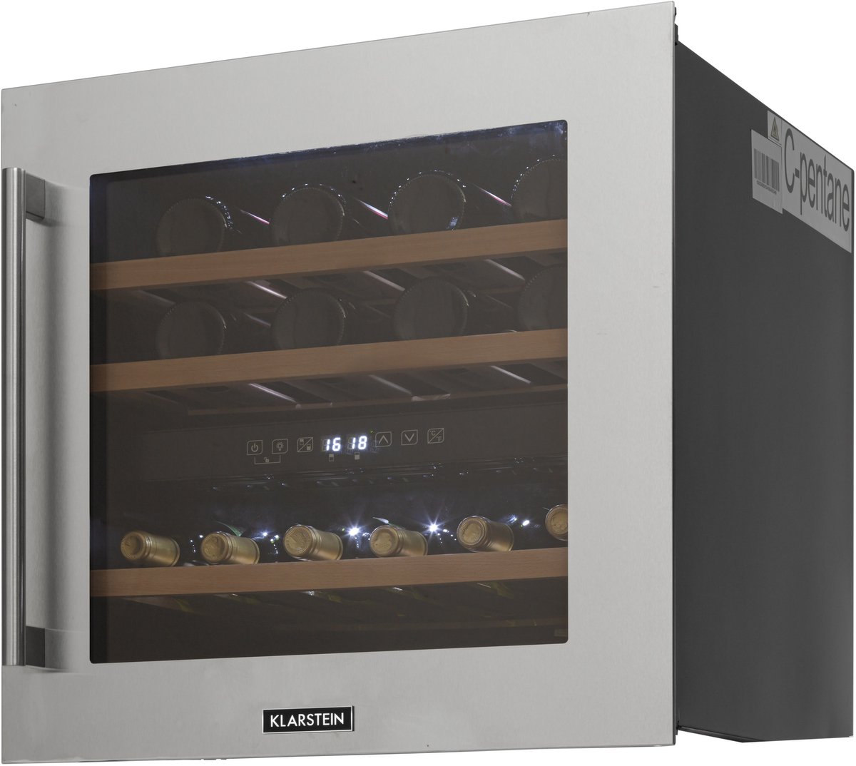 Klarstein Vinsider 36 - Wijnkoelkast - 36 Flessen - afbeelding 3
