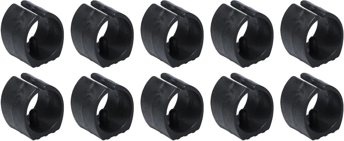 Meubelvoetglijders - Stoelpootdoppen Beschermers - Meubels Beschermen - U-vormige Slangconstructie - 22 mm diameter - Zwart