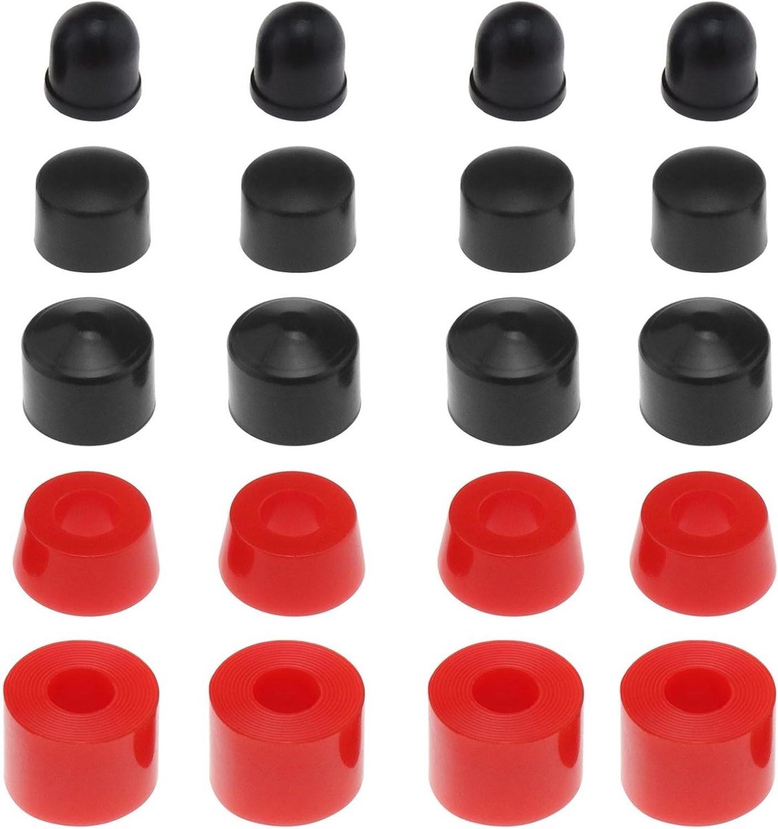 Skateboard Onderdelen Set Truck Rebuild Kit Skateboard Rijden Verbeteren Schokabsorberend PU Materiaal 20 Stuks