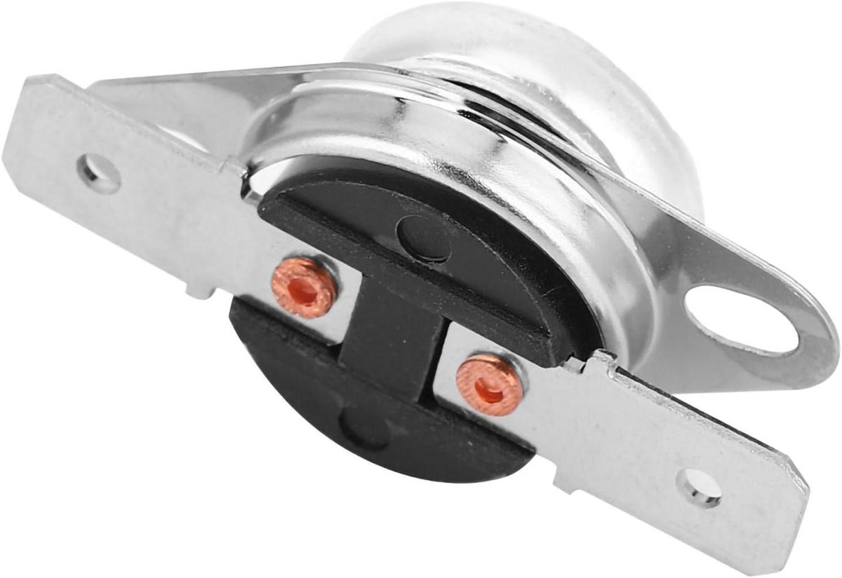 Temperatuurschakelaar KSD301 - Thermostaat thermische schakelaar - Elektrische verwarming regelen - Normaal open contact - AC250V 10A - Zilver