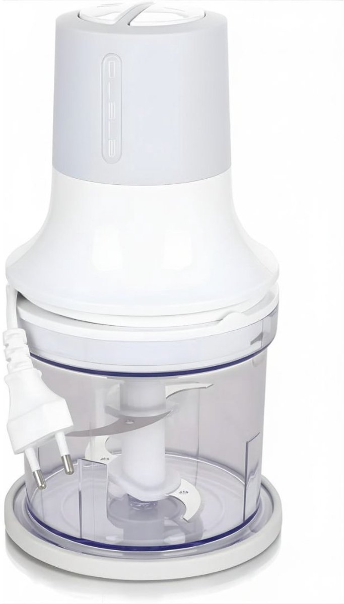 DnA® Hakmolen - Hakmolen Electrisch - Hakmolen Handmatig - Hakmolens - Wit - 14cm x 14cm x 25cm